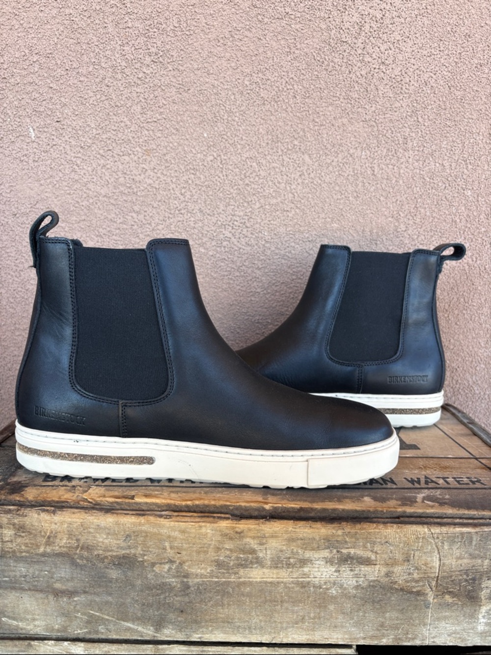 Birkenstock Bend Chelsea Boot In Black Leather - Picture 8 of 11